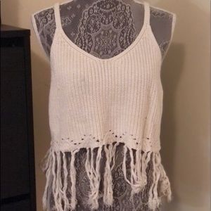 Fringe Crop Top Crochet